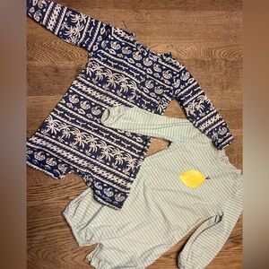 Two Baby UV Skinz one piece swimsuit